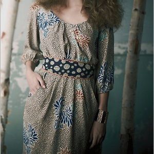 Anthropologie Obi Fluttering Dress